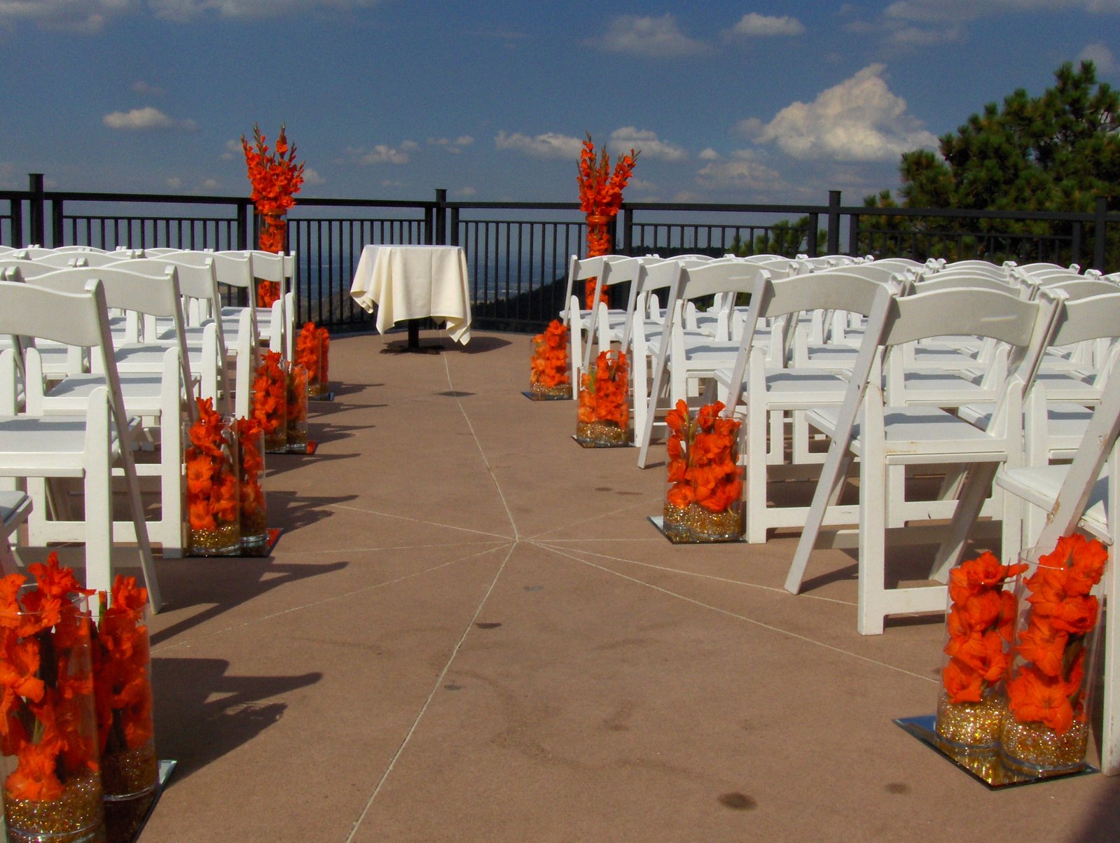 Ceremony display at Mount Vernon Country Club