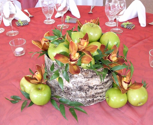 aspen with apples and orchids