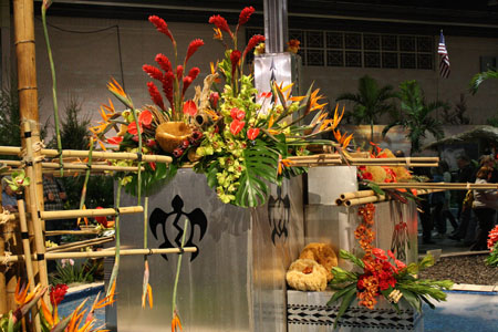Philadelphia Flower Show Hawaiian Display
